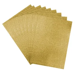 Gold Glitter EVA Craft Foam Sheet - Kikajoy (1)