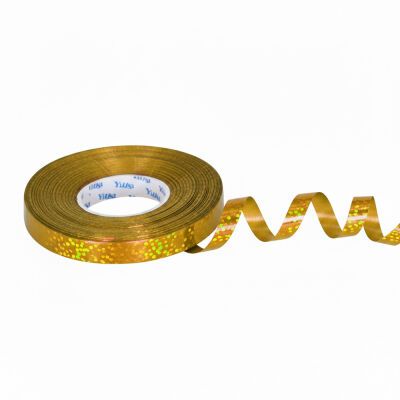 Gold Holographic Glitter Ribbon - 1