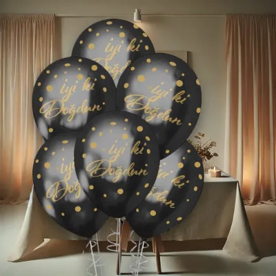 Gold İyi Ki Doğdun Crome Balloons 12