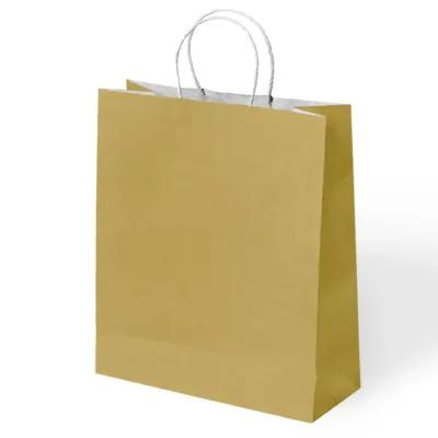 Gold Paper Bags with Twisted Handles - 1