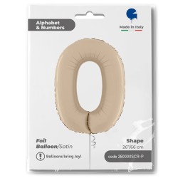 Grabo - 0 Rakam Grabo Satin Cream Folyo Balon 26