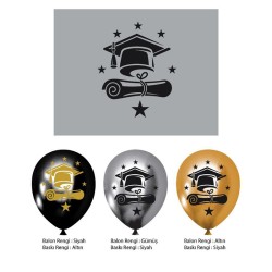 Graduaiton Party Metallic Balloons 12