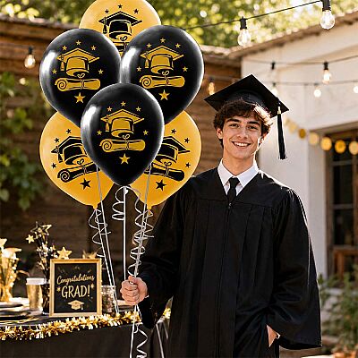 Graduaiton Party Metallic Balloons 12