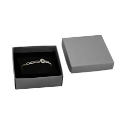 Gray Cotton-Filled Bracelet Box - Kika