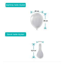 Gray Pastel Balloons 12