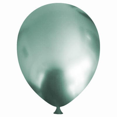 Green Chrome Balloons 12