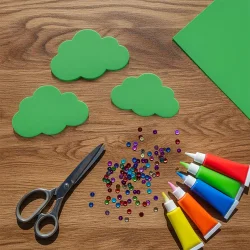 Green EVA Craft Foam Sheet - 1