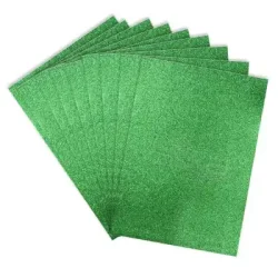 Green Glitter EVA Craft Foam Sheet - Kikajoy (1)