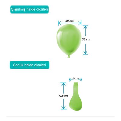 Green Pastel Balloons 12
