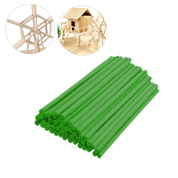 Green Wooden Dowels - 2