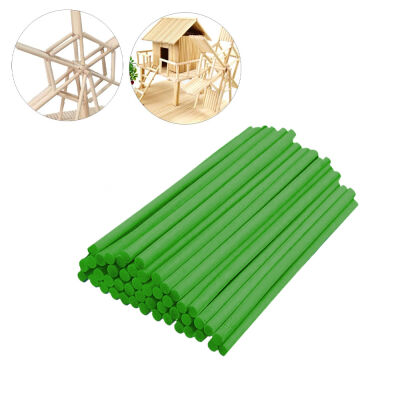 Green Wooden Dowels - 2