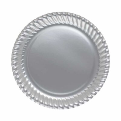 Gümüş Karton Tabak 23 cm - 1