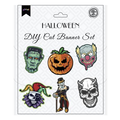 Halloween Mask DIY-CUT Özel Kesim Banner