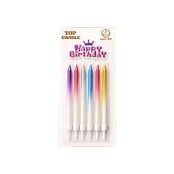 Happy Birthday Candle Set with Decorative Cake Topper - 7