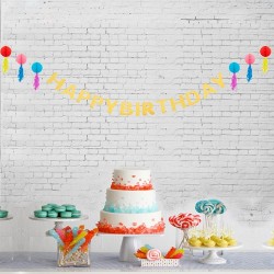 Happy Birthday Honeycomb Decorations - Thumbnail