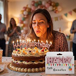 Metalik Bronz Happy Birthday Set Mum - 1