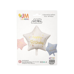 Happy Birthday Star Foil Balloon - 2