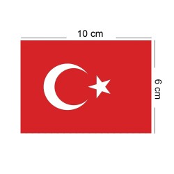 Ay Yıldız Mini Boy İpli Bayrak 50'li - 4