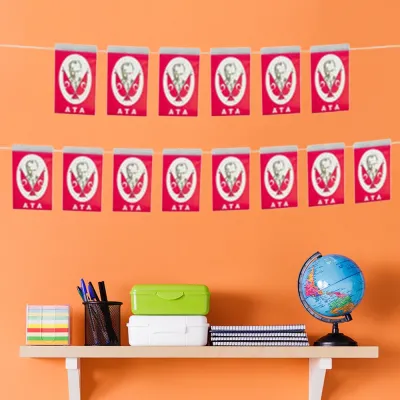 Ata Büyük Boy İpli Bayrak 40'lı - 1