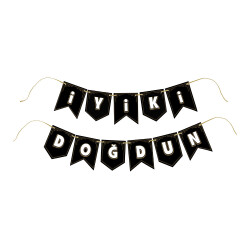 İyi ki Doğdun Harf Afiş -Siyah- - 2