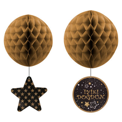 İyi Ki Doğdun Paper Honeycomb Balls Set