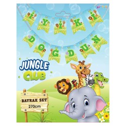 Kikajoy - Jungle Club İyi Ki Doğdun Paper Letter Banner