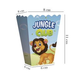 Jungle Club Popcorn Boxes - Thumbnail