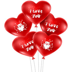 Kikajoy Marka Ürünler - I Love U Baskılı Kalp Balon 
