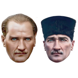 Atatürk Karton Maske - 