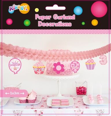 3. Yaş Günü Kağıt Zincir Süs - 1