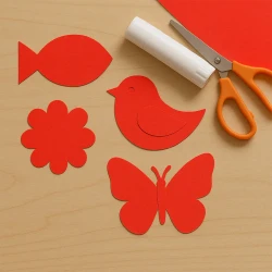 Kırmızı Fon Kartonu 100gr 50x70 - 1