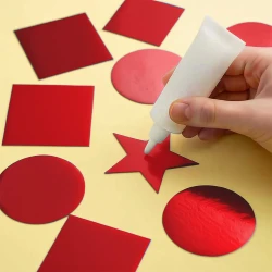Kırmızı Metalize Karton 50x70 - 1
