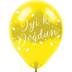 İyi ki Doğdun Baskılı Karışık Renk Balon 12