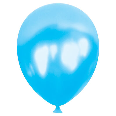 Açık Mavi Metalik Balon 12