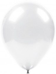 Beyaz Metalik Balon 12