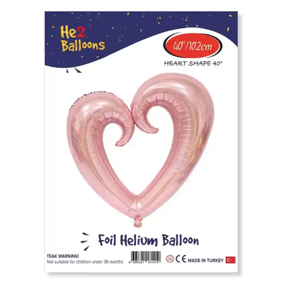 Rose Gold İçi Boş Kalp Folyo Balon 40"