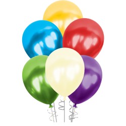 Kikajoy - Karışık Renkli Metalik Balon 12