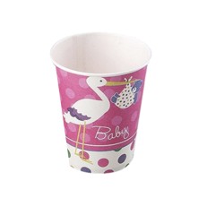  - Stork Paper Cups Pink