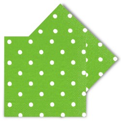 Kikajoy - Yeşil Puantiyeli Peçete 33x33 cm