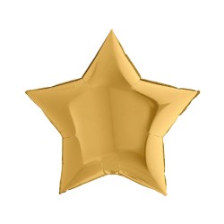 Altın Yıldız Folyo Balon 18