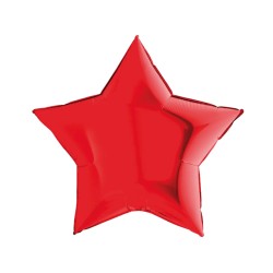 Kırmızı Yıldız Folyo Balon 18