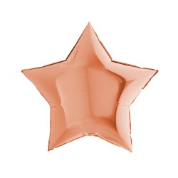 Rose Gold Yıldız Folyo Balon 18