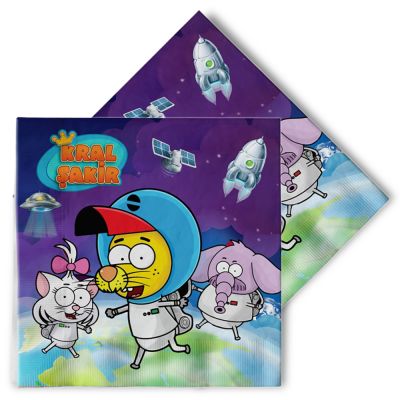 King Şakir Space Paper Napkins