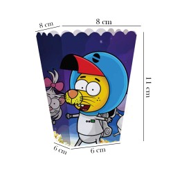 King Şakir Space Popcorn Boxes - Thumbnail