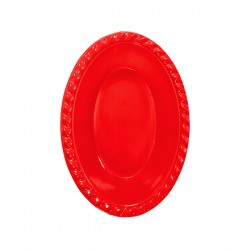 Kikajoy - Kırmızı Plastik Oval Kase