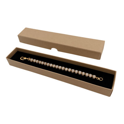 Kraft Cotton-Filled Chain Bracelet Box - 1