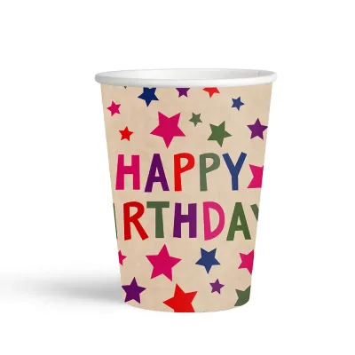 Kraft Stars Paper Cups 200ml - 1