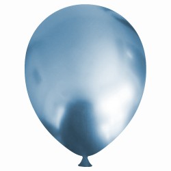 Açık Mavi Krom Balon 12