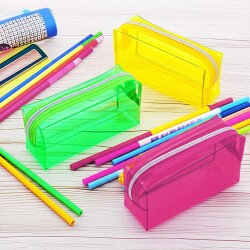 Large Transparent Pencil Case - Kikajoy