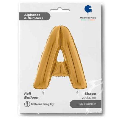 Letter A Gold 26 inch - 1